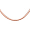 Rose Gold Overlay Sterling Silver Herringbone Chain (Size - 18), Silver Wt. 9.06 Gms
