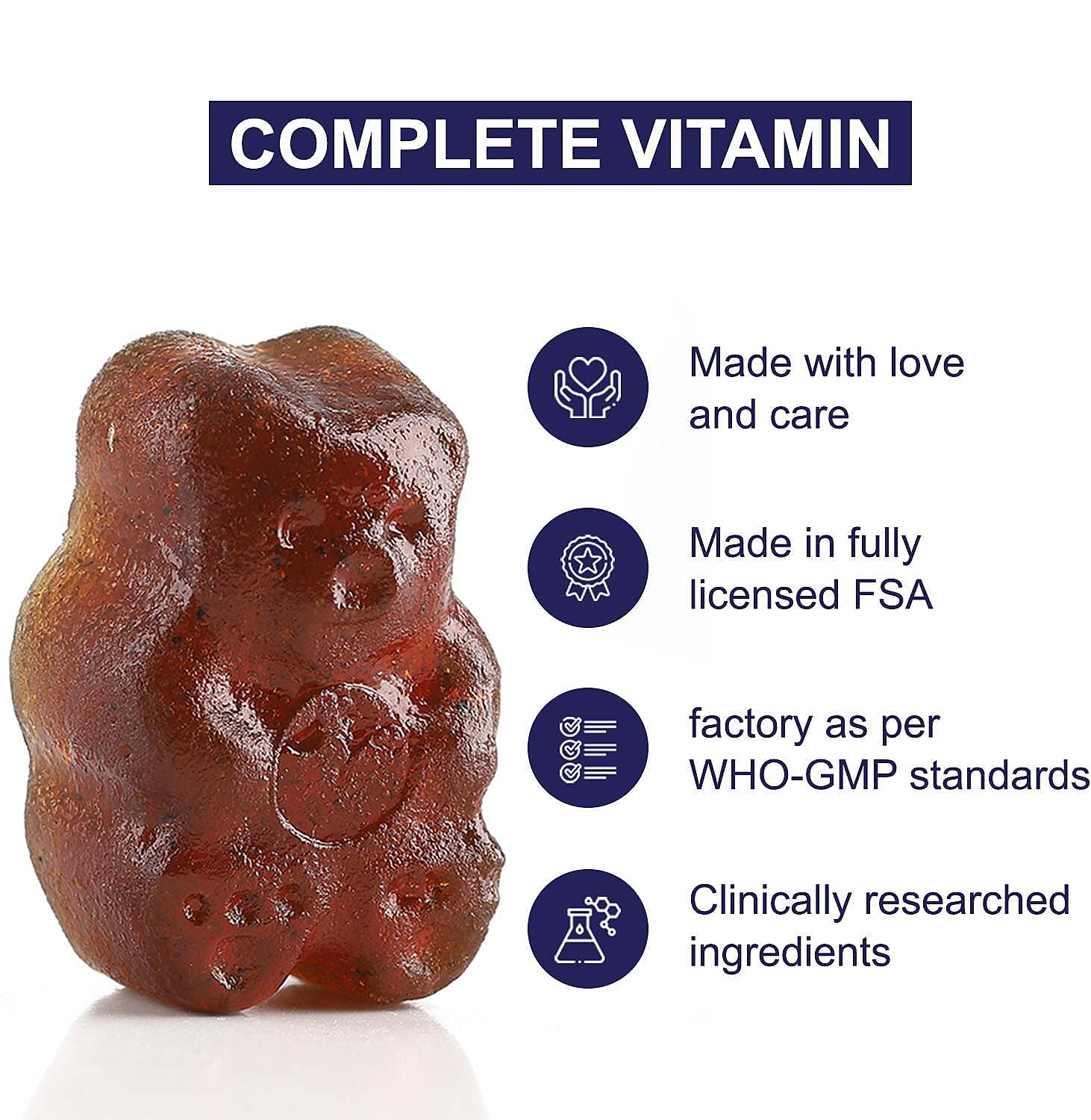 Purna - Ashwagandha Gummies Wild Berry Flavour- Helps to Decrease Stress & Anxiety, Improve Sleep (60 Gummies- 2 Months Supply)