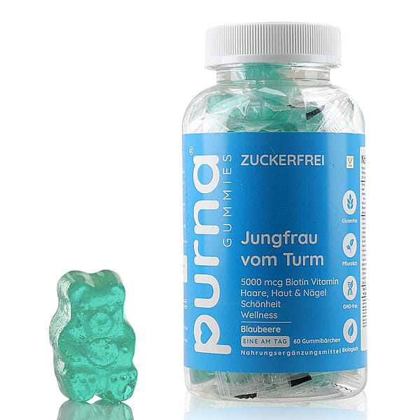 Purna - Biotin Blueberry Gummies (60 Gummies) - 7385595 - TJC