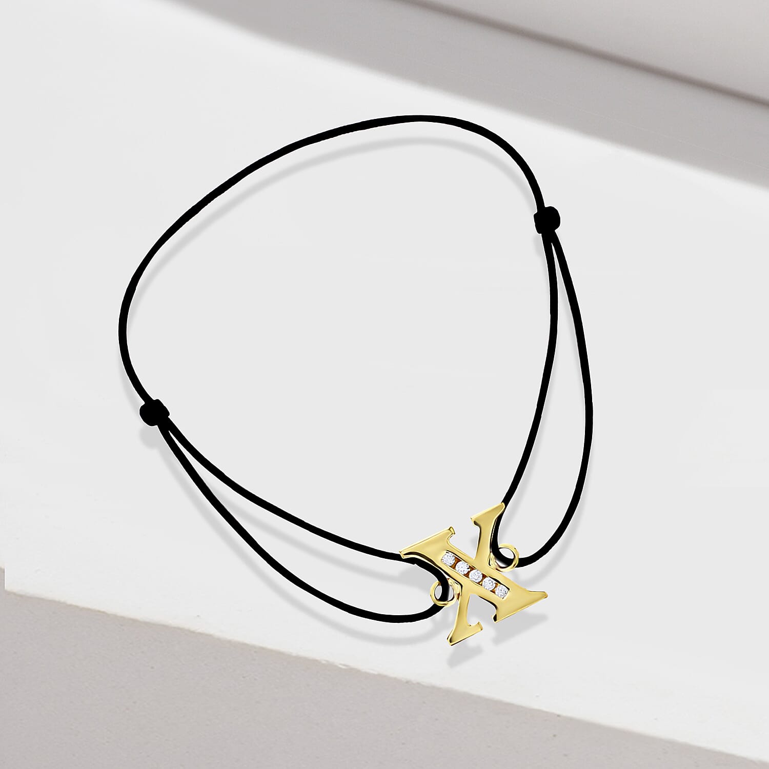 9K Yellow Gold  A   Cubic Zirconia  Bracelet (Size - 8) 0.03 ct,  Gold Wt. 0.55 Gms  0.025  Ct.