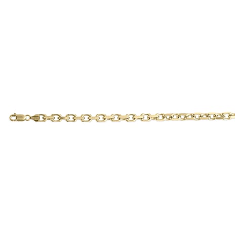 Italian Made One Time Close Out Deal - Yellow Gold Overlay Sterling Silver Cable Necklace (Size - 20) with Lobster Clasp, Silver Wt. 20.05 Gms Italian Made One Time Close Out Deal - Yellow Gold Overlay Sterling Silver Cable Necklace (Size - 20) with Lobster Clasp, Silver Wt. 20.05 Gms