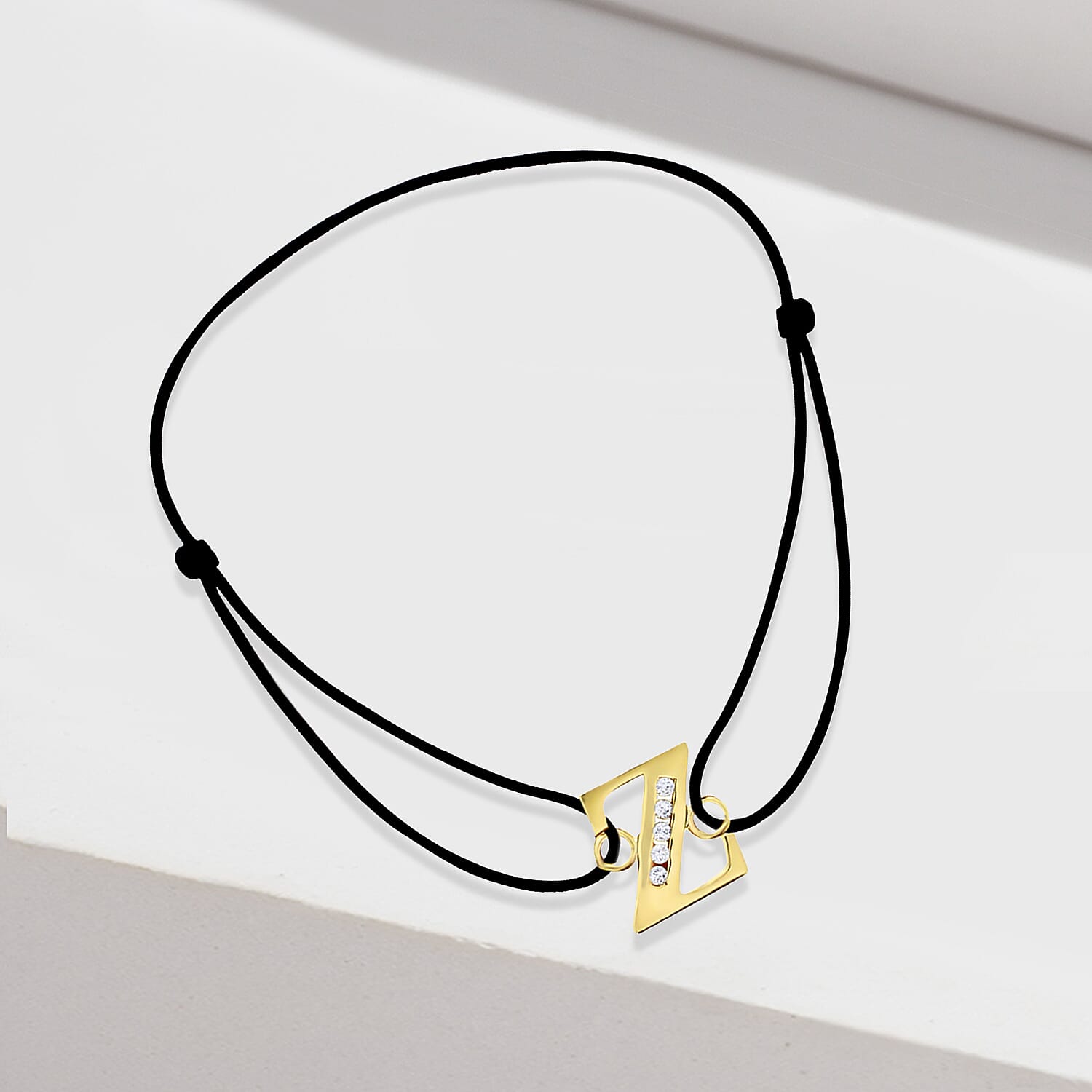 9K Yellow Gold  A   Cubic Zirconia  Bracelet (Size - 8) 0.03 ct,  Gold Wt. 0.49 Gms  0.025  Ct.