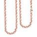 Italian Closeout Diamond Cut Chicco Necklace in Rose Gold Overlay Sterling Silver (Size - 22), 14.62 Gms