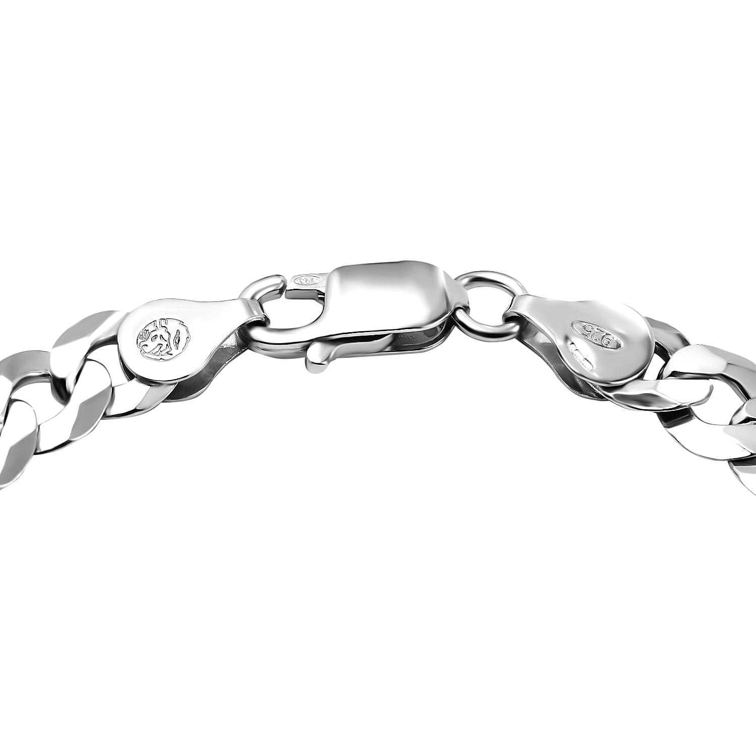 Mega Close Out - Sterling Silver Curb Bracelet (Size - 7.5), Silver Wt. 9.80 Gms