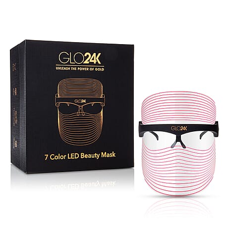 GLO24K - 7 Colour LED Beauty Device - Face Mask - Free Lifetime Warranty