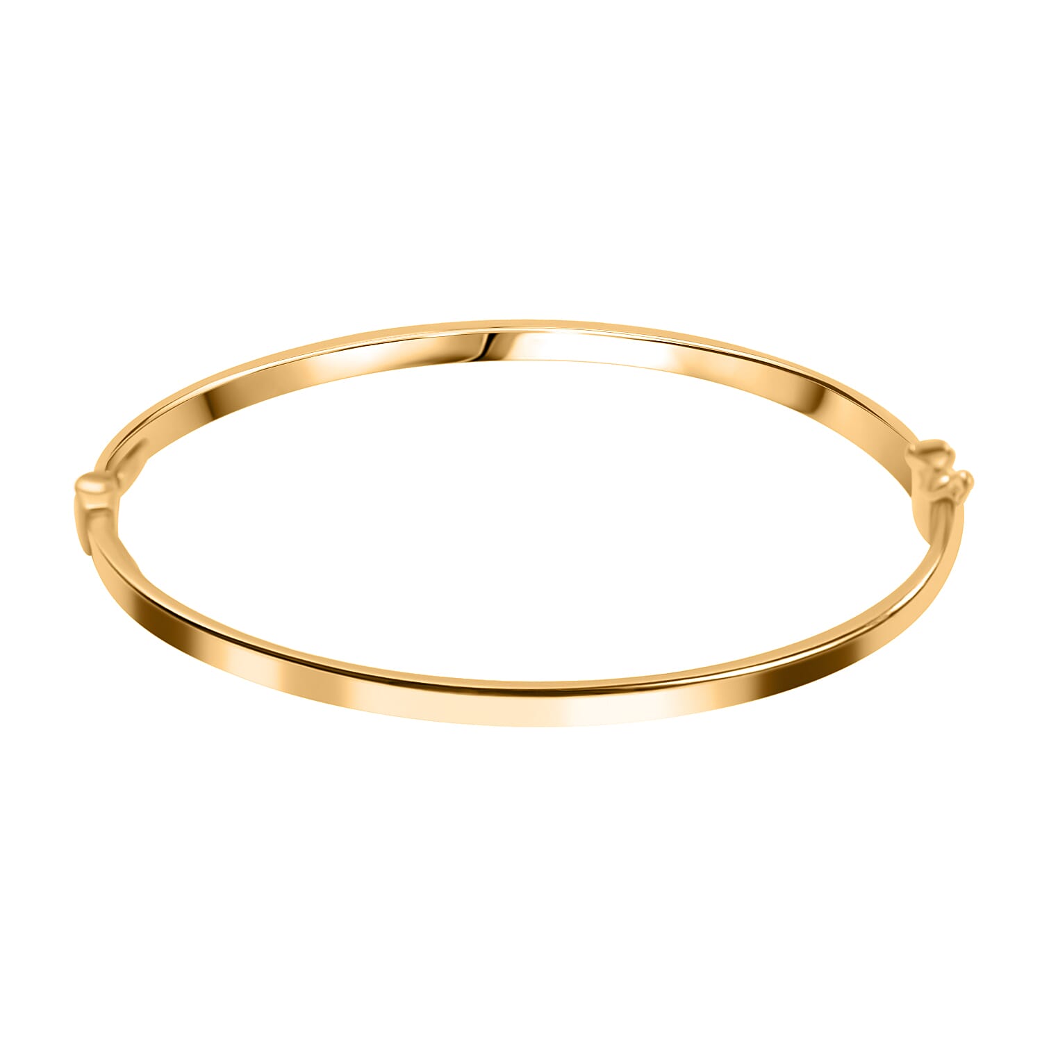 Vicenza Closeout - Designer Inspired 9K Yellow Gold Tube Bangle (Size - 7.0) 3.01 Grams