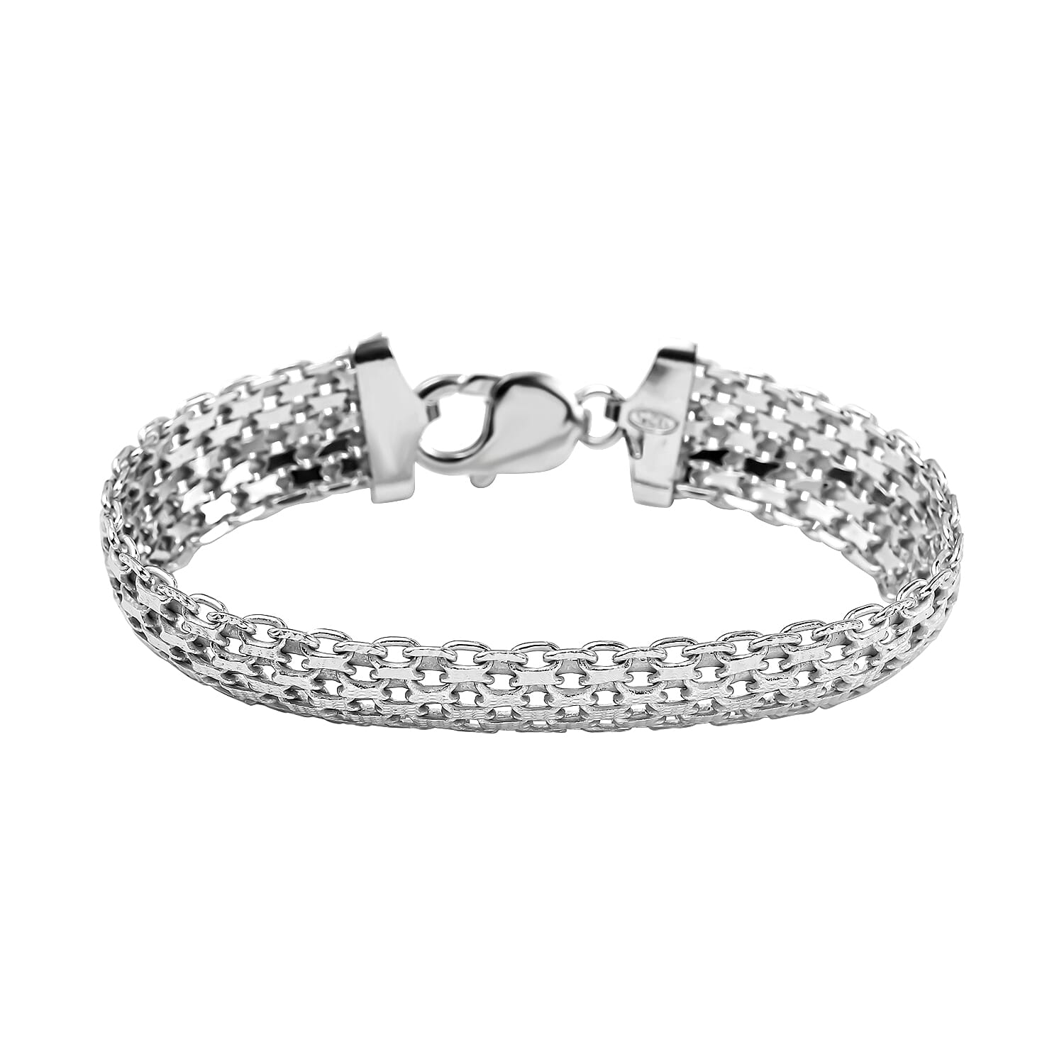 Limited Edition - Sterling Silver Bracelet (Size - 7.5) with Lobster Clasp