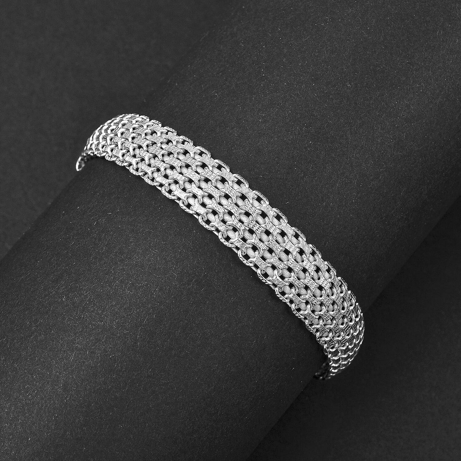 Limited Edition - Sterling Silver Bracelet (Size - 7.5) with Lobster Clasp