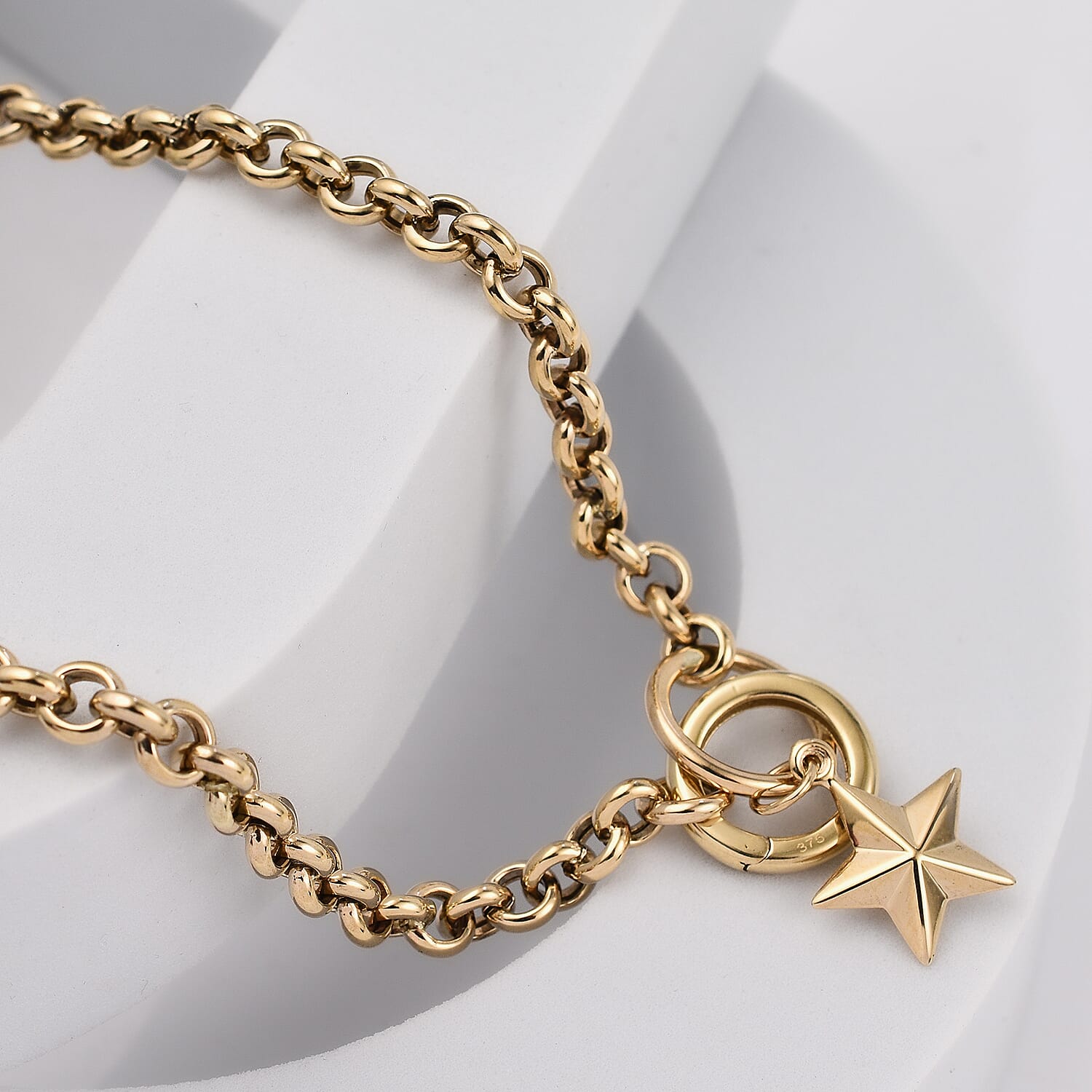 9K Yellow Gold Necklace (Size - 18), Gold Wt. 10.77 Gms