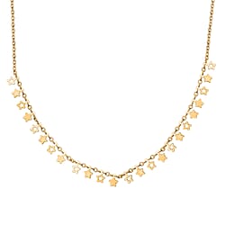 Vicenza Collection- 9K Yellow Gold Circle Necklace (Size - 20), Gold Wt. 4.01 Gms