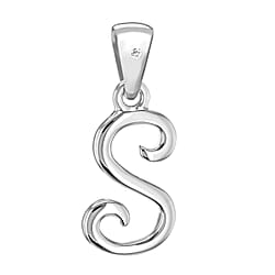 White Diamond  Pendant in Rhodium Overlay Sterling Silver 0.01 ct  0.005  Ct.