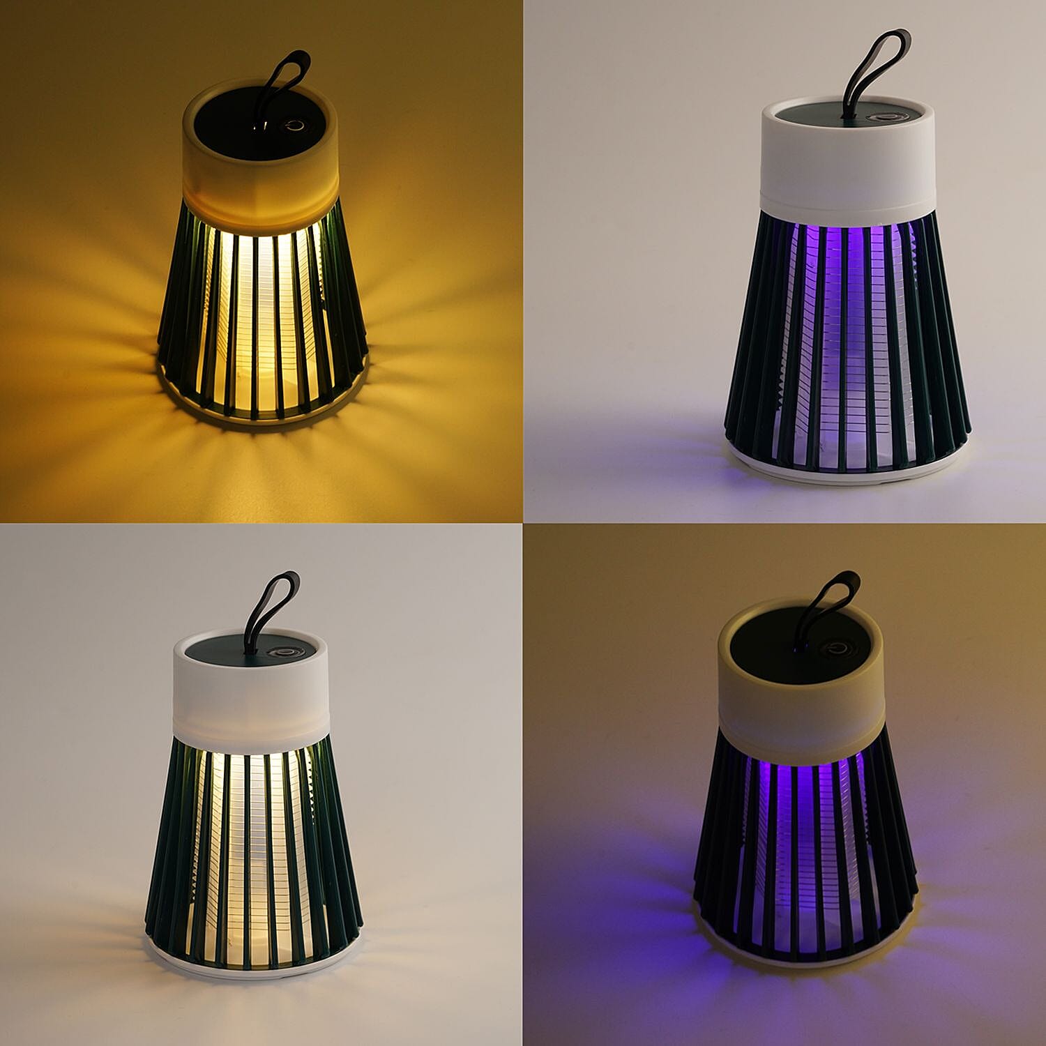 Ultraviolet 2 in 1 Insect Exterminator with Two Light Modes (Rechargeable Lithium Battery - 1200mA  - USB) - Green - White