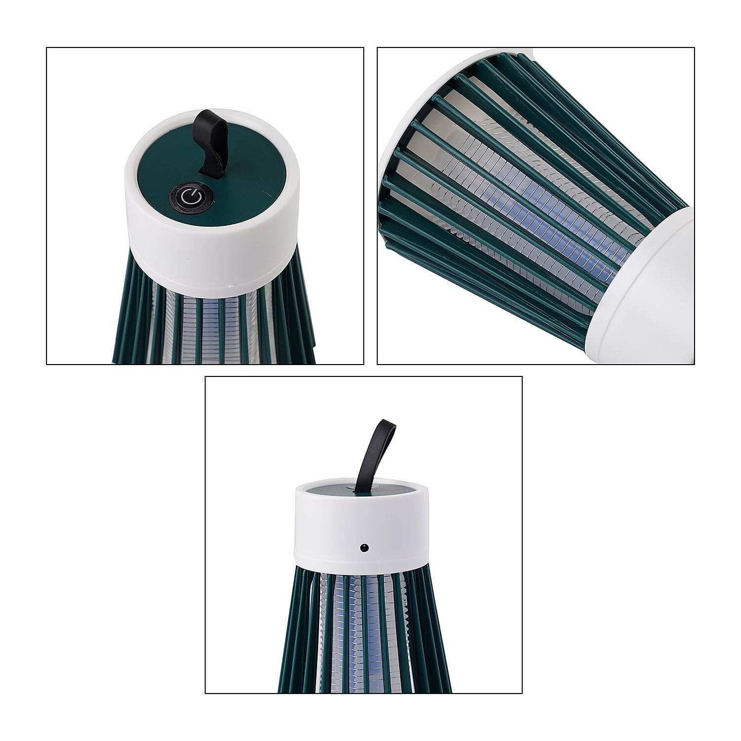 Ultraviolet 2 in 1 Insect Exterminator with Two Light Modes (Rechargeable Lithium Battery - 1200mA  - USB) - Green - White