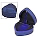 Heart Shaped Design Luxurious Ring Box with LED Light & Velvet Lining (Size 7x6x4 cm) - Black