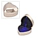 Heart Shaped Design Luxurious Necklace Box with LED Light & Velvet Lining (Size 7x6x4 cm) - Black