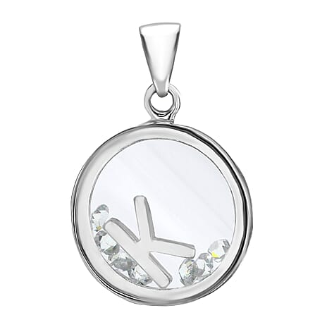 Cubic Zirconia  Pendant  Sterling Silver 1.08 ct  1.080  Ct.