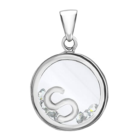 Cubic Zirconia  Pendant  Sterling Silver 1.08 ct  1.080  Ct.