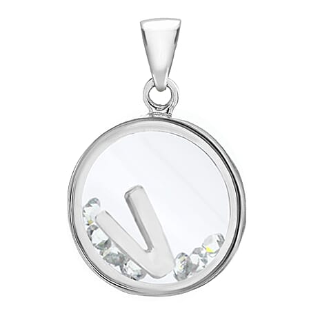 Cubic Zirconia  Pendant  Sterling Silver 1.08 ct  1.080  Ct.