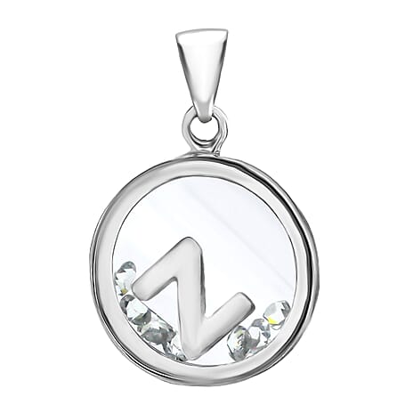 Cubic Zirconia  Pendant  Sterling Silver 1.08 ct  1.080  Ct.