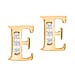 9K Yellow Gold A Cubic Zirconia Earring 0.03 ct, Gold Wt. 0.53 Gms 0.030 Ct.