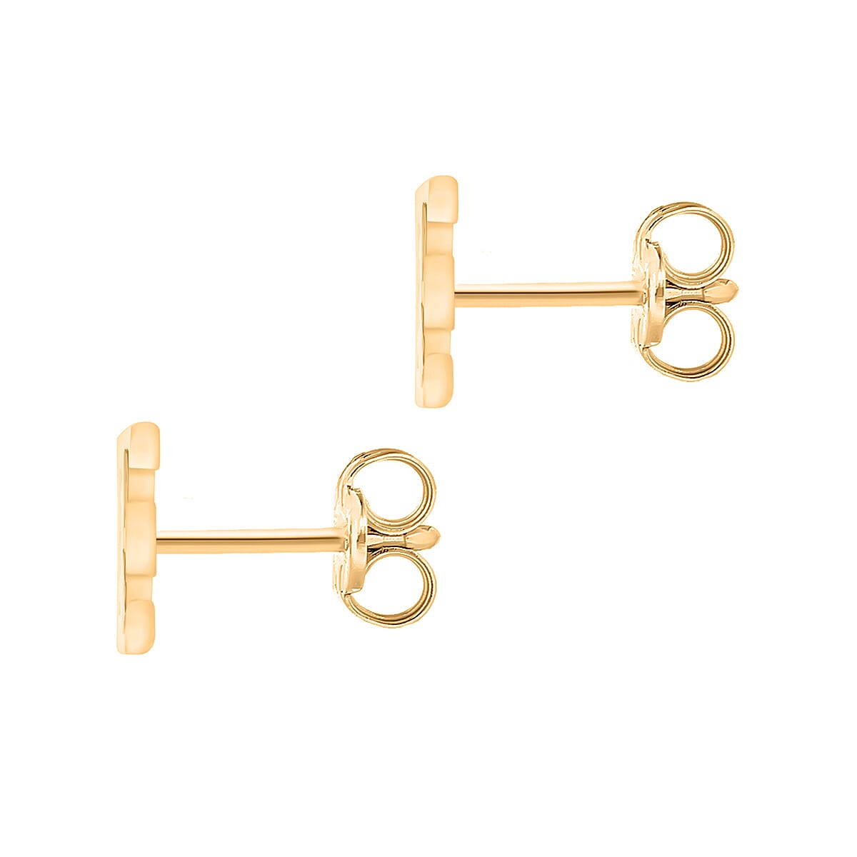 9K Yellow Gold  A   Cubic Zirconia  Earring 0.03 ct,  Gold Wt. 0.56 Gms  0.030  Ct.