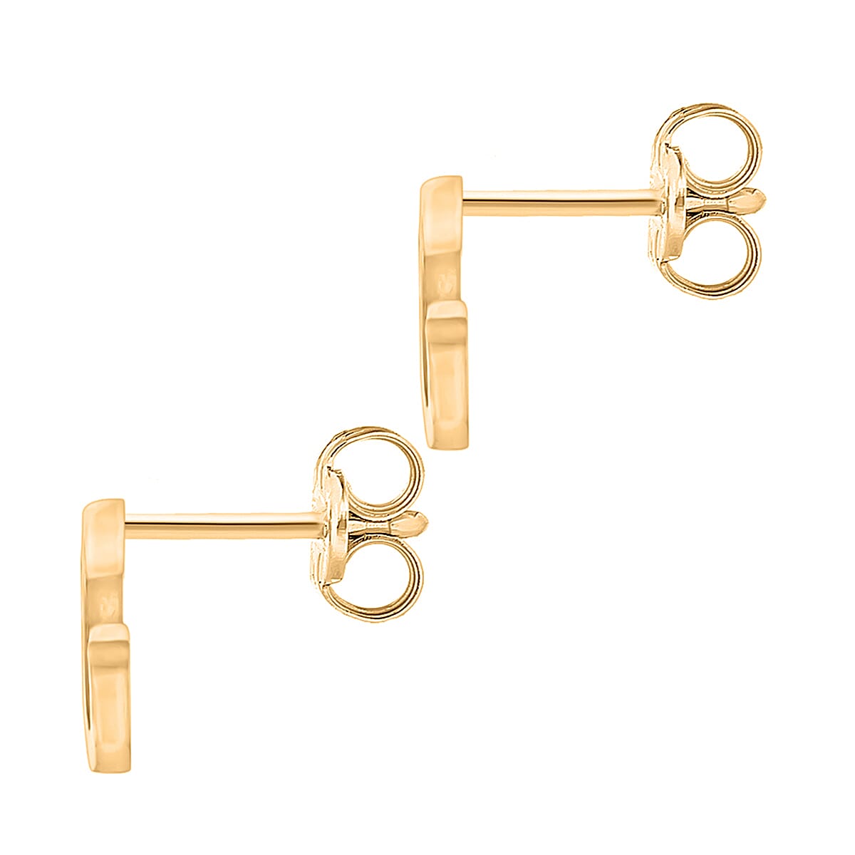 9K Yellow Gold   Cubic Zirconia  Earring 0.03 ct,  Gold Wt. 0.61 Gms  0.030  Ct.