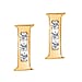 9K Yellow Gold A Cubic Zirconia Earring 0.03 ct, Gold Wt. 0.53 Gms 0.030 Ct.