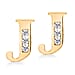 9K Yellow Gold A Cubic Zirconia Earring 0.03 ct, Gold Wt. 0.53 Gms 0.030 Ct.