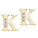 9K Yellow Gold A Cubic Zirconia Earring 0.03 ct, Gold Wt. 0.53 Gms 0.030 Ct.