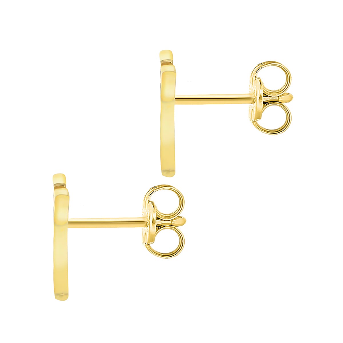 9K Yellow Gold  A   Cubic Zirconia  Earring 0.03 ct,  Gold Wt. 0.63 Gms  0.030  Ct.