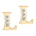 9K Yellow Gold A Cubic Zirconia Earring 0.03 ct, Gold Wt. 0.53 Gms 0.030 Ct.