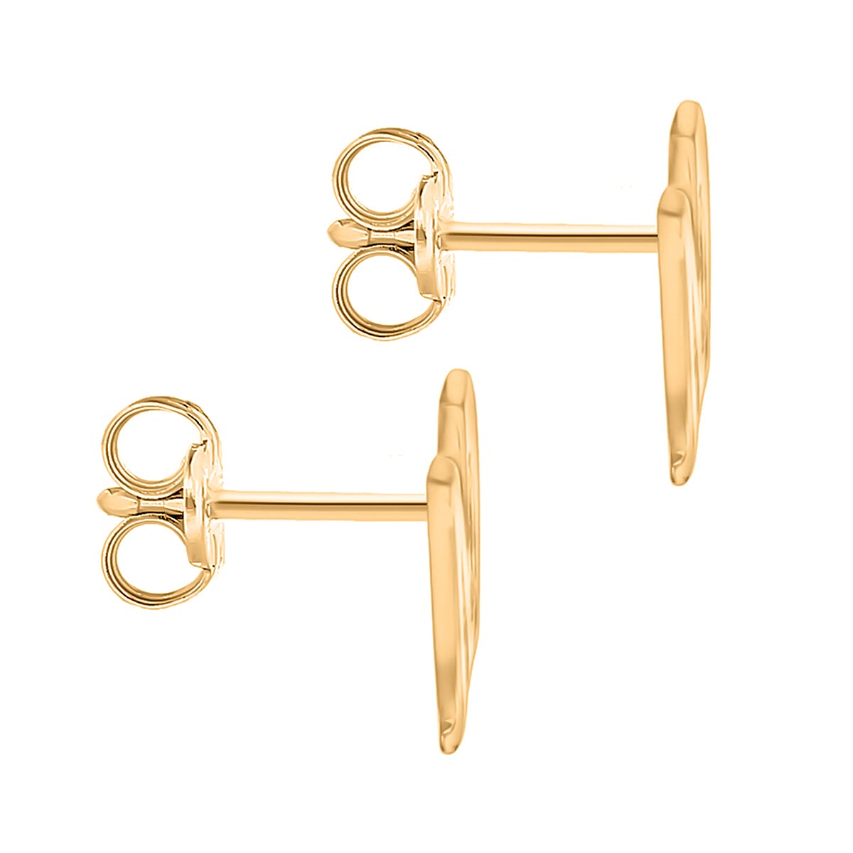 9K Yellow Gold  A   Cubic Zirconia  Earring 0.03 ct,  Gold Wt. 0.66 Gms  0.030  Ct.