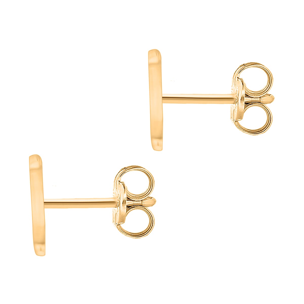9K Yellow Gold  A   Cubic Zirconia  Earring 0.03 ct,  Gold Wt. 0.62 Gms  0.030  Ct.