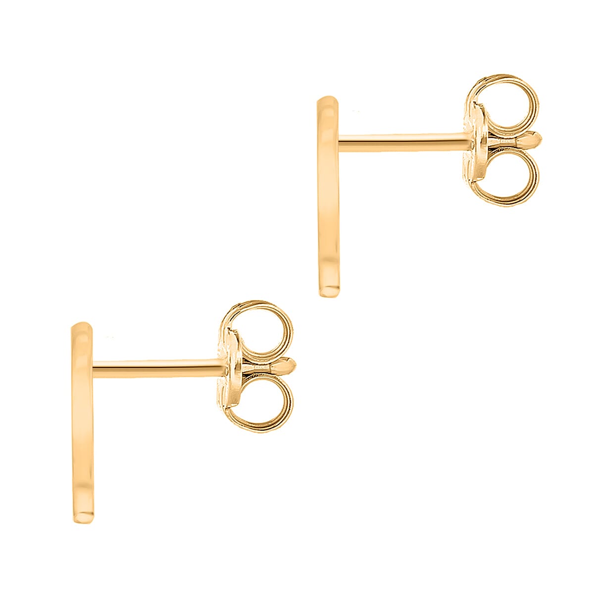 9K Yellow Gold  A   Cubic Zirconia  Earring 0.03 ct,  Gold Wt. 0.64 Gms  0.030  Ct.