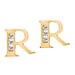 9K Yellow Gold A Cubic Zirconia Earring 0.03 ct, Gold Wt. 0.53 Gms 0.030 Ct.