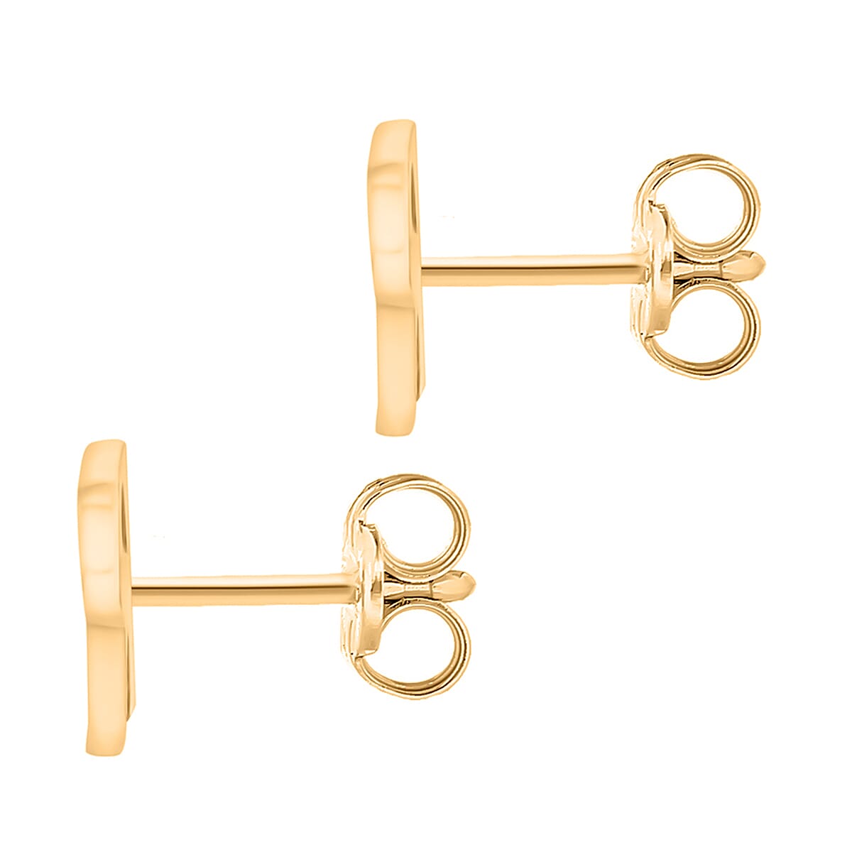 9K Yellow Gold  A   Cubic Zirconia  Earring 0.03 ct,  Gold Wt. 0.61 Gms  0.030  Ct.