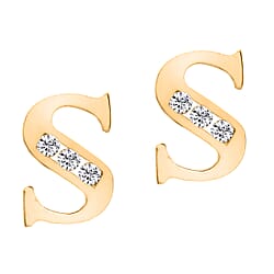9K Yellow Gold A Cubic Zirconia Earring 0.03 ct, Gold Wt. 0.53 Gms 0.030 Ct.