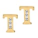 9K Yellow Gold A Cubic Zirconia Earring 0.03 ct, Gold Wt. 0.53 Gms 0.030 Ct.