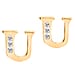 9K Yellow Gold A Cubic Zirconia Earring 0.03 ct, Gold Wt. 0.53 Gms 0.030 Ct.