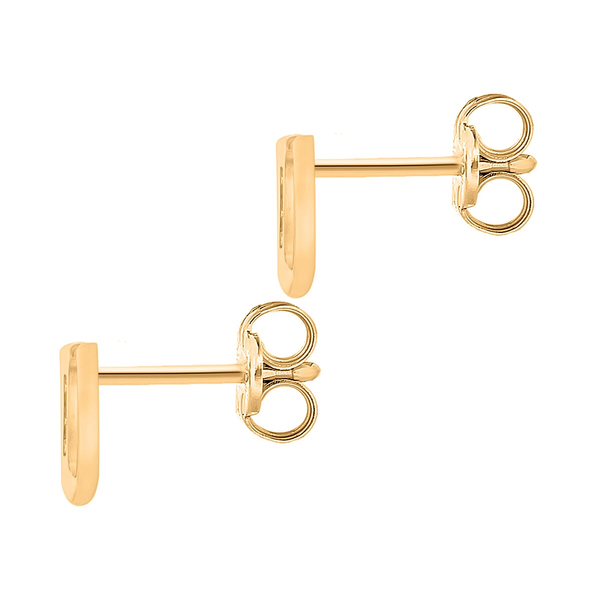 9K Yellow Gold  A   Cubic Zirconia  Earring 0.03 ct,  Gold Wt. 0.56 Gms  0.030  Ct.