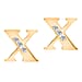 9K Yellow Gold A Cubic Zirconia Earring 0.03 ct, Gold Wt. 0.53 Gms 0.030 Ct.