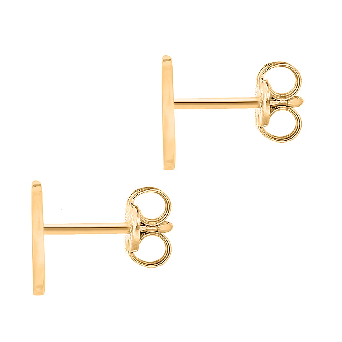 9K Yellow Gold  A   Cubic Zirconia  Earring 0.03 ct,  Gold Wt. 0.61 Gms  0.030  Ct.