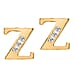 9K Yellow Gold A Cubic Zirconia Earring 0.03 ct, Gold Wt. 0.53 Gms 0.030 Ct.