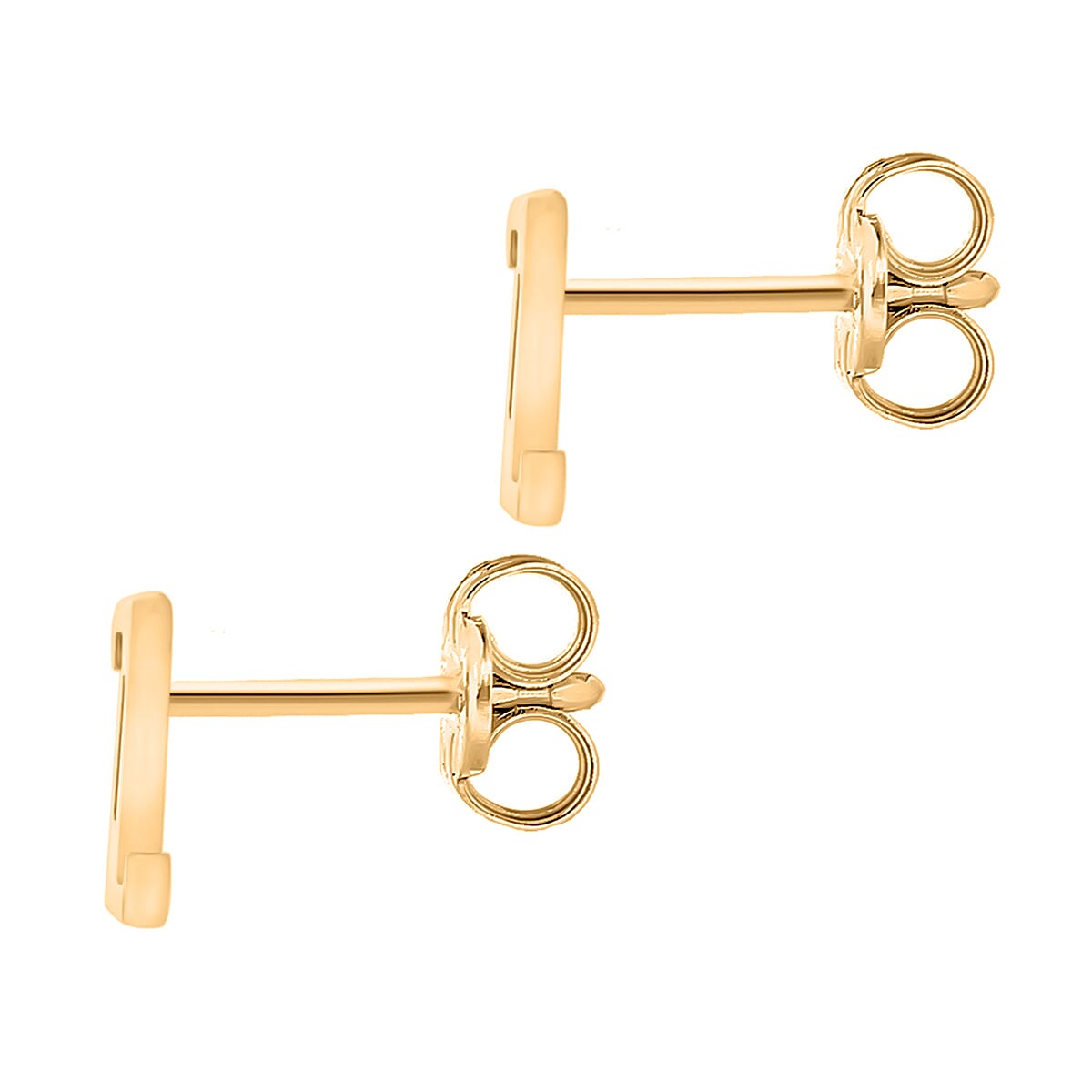 9K Yellow Gold   Cubic Zirconia  Earring 0.03 ct,  Gold Wt. 0.62 Gms  0.030  Ct.
