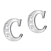 9K White Gold A Cubic Zirconia Earring 0.03 ct, Gold Wt. 0.53 Gms 0.030 Ct.