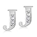 9K White Gold A Cubic Zirconia Earring 0.03 ct, Gold Wt. 0.53 Gms 0.030 Ct.