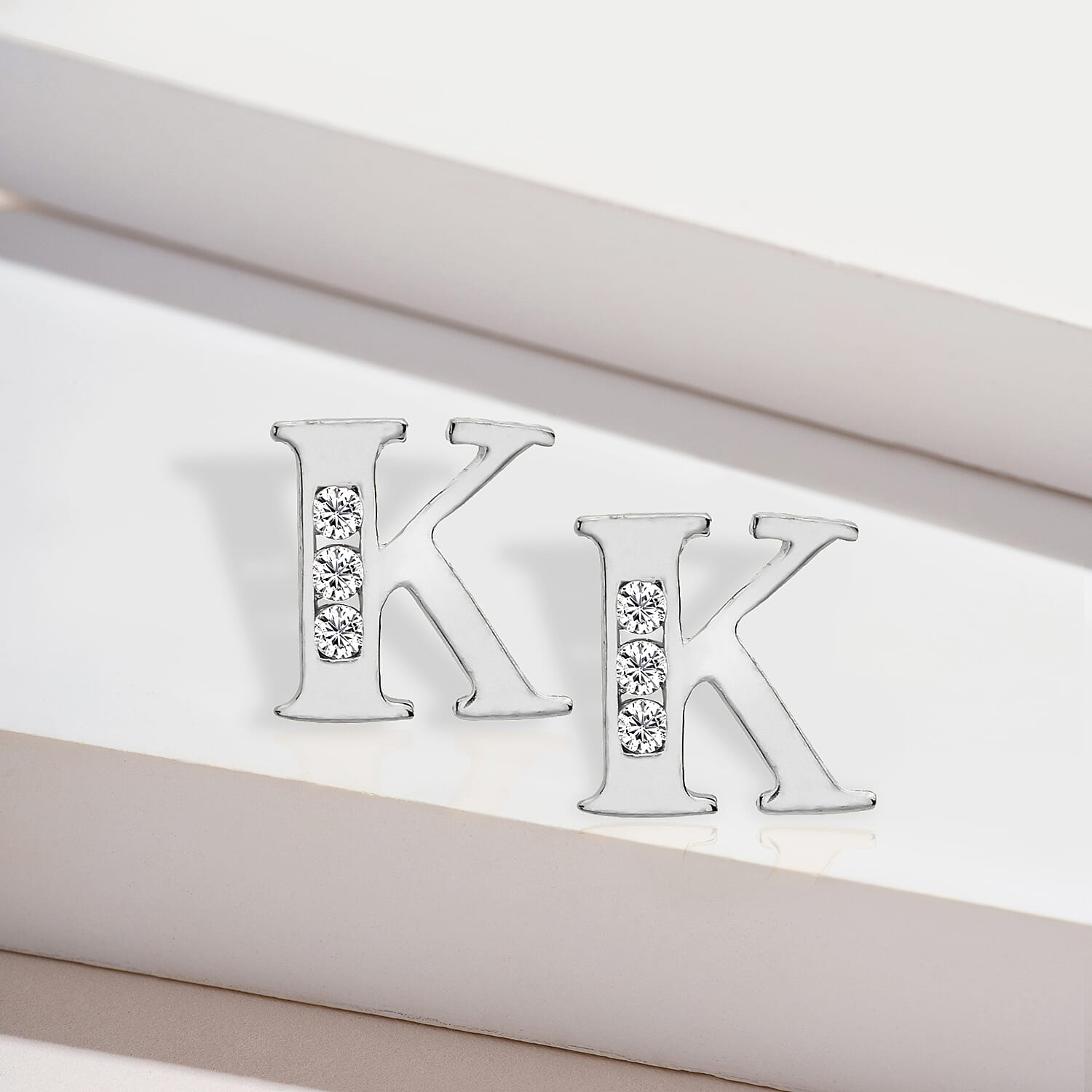 9K Yellow Gold  A   Cubic Zirconia  Earring 0.03 ct,  Gold Wt. 0.63 Gms  0.030  Ct.