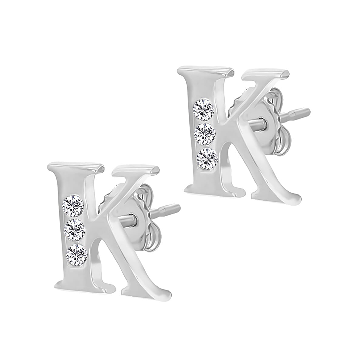 9K Yellow Gold  A   Cubic Zirconia  Earring 0.03 ct,  Gold Wt. 0.63 Gms  0.030  Ct.