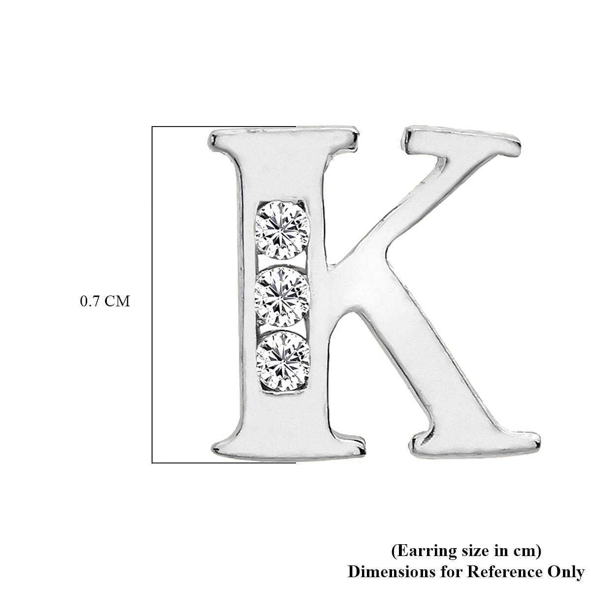 9K Yellow Gold  A   Cubic Zirconia  Earring 0.03 ct,  Gold Wt. 0.63 Gms  0.030  Ct.