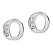 9K White Gold A Cubic Zirconia Earring 0.03 ct, Gold Wt. 0.53 Gms 0.030 Ct.